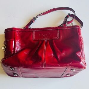 Coach Red Leather Women's Bag